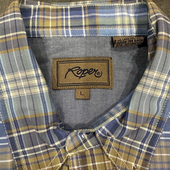Men’s Roper Button-Down Shirt NWOT Size Large - Picture 3 of 4